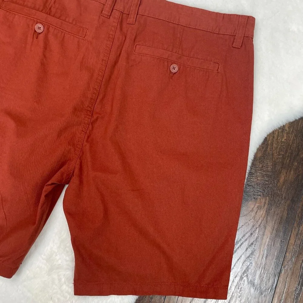 Mountain Warehouse Shorts 38 Take a Break Chino Burnt Orange Cotton Men's‎ NWT